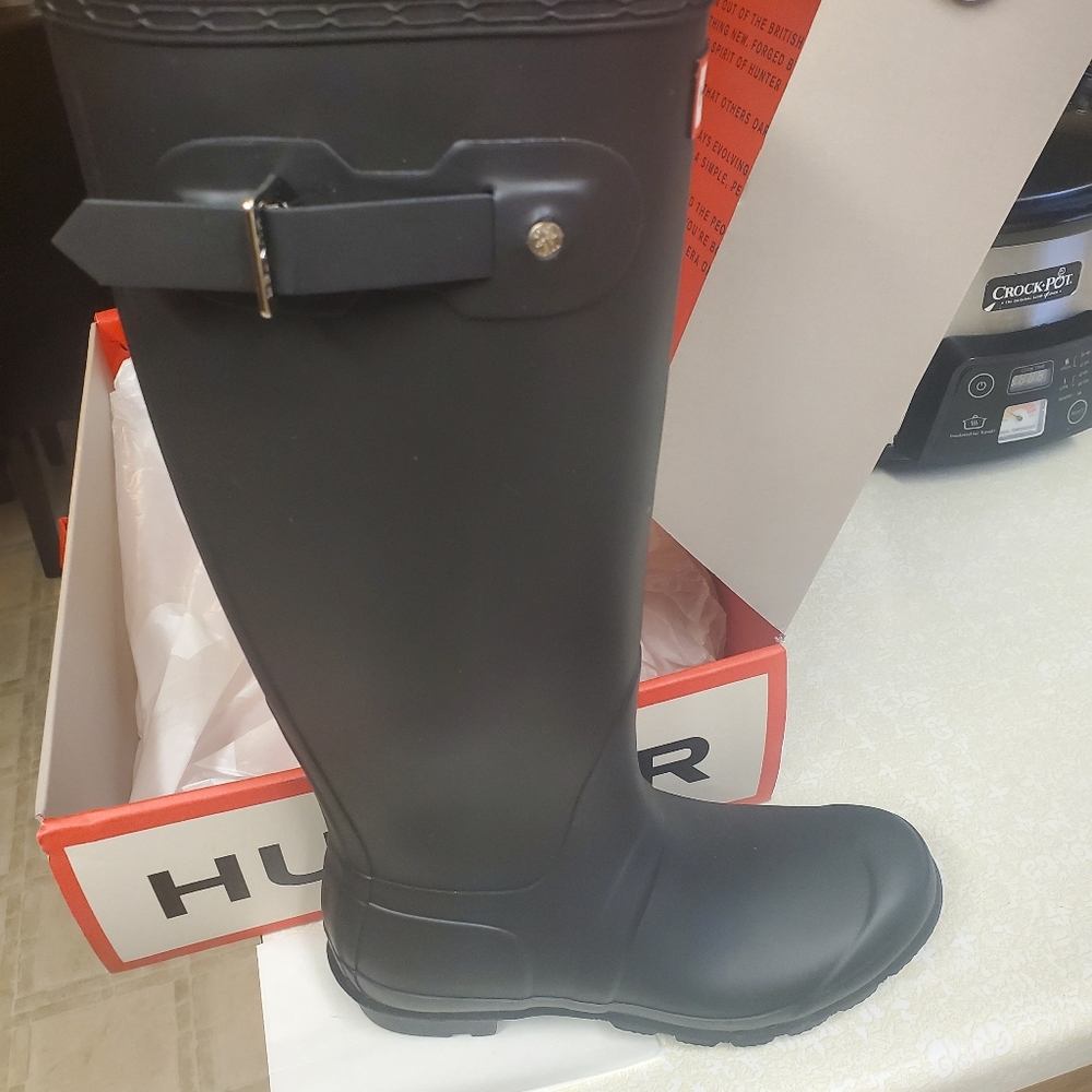 Nwt- original tall black wellie hunter boots